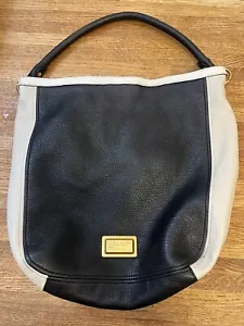 Marc by Marc Jacobs Hobo Bag Damen schwarz weiß Leder Innentaschen groß - Bild 1 von 7