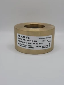 Brass Check Valve Double Disc Wafer - US Valve 1.5" Unused - In Box - Picture 1 of 11