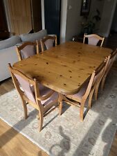 Ducal Extending dining table and 8 chairs