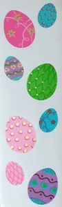 Mrs Grossman`s GILDED EASTER EGGS 2007 Stickers Reflections foil shiny - Picture 1 of 1