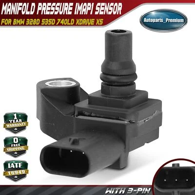 Sensor de presión del colector (MAP) para BMW F30 328d F10 535d F01 740Ld xDrive F15 X5 Foto 1 de 4