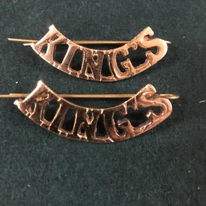 WW1 British army shoulder titles Liverpool Kings - reproduction - Picture 1 of 1