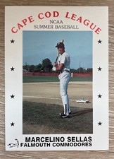 1988 P&L Promotions Cape Cod League Marcelino Sellas 91 Falmouth Commodores 0359