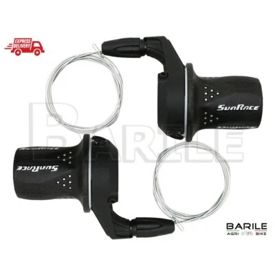 Coppia Comandi Cambio Grip Shift 7 x 3 Marce Bici MTB City Bike SUNRACE TSM 21