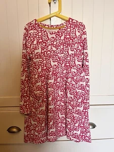 Girls Woodland Print Dress By Boden, Age 8-9, 134cm - Picture 1 of 5