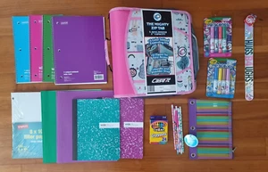 πΊ Case It 3" Zipper Binder HUGE Lot Pencil Pouch Notebook Paper Comp Book New - Picture 1 of 19