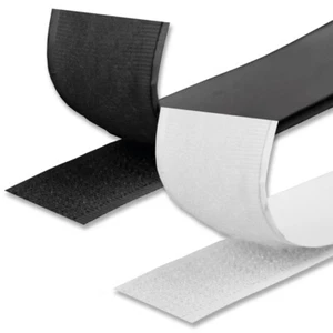 Klettverschlussband 3m - 9m selbstklebend Klettband Flauschband Klettverschluß - Bild 1 von 19