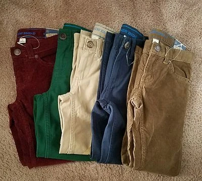 NUEVO-Lands End Pantalones/chinos/pana para niños talla 4 Foto 1 de 4