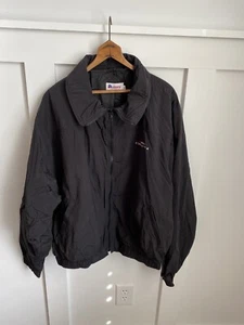 Vintage Chevrolet Corvette ZR-1 Dealer Jacket Coat Ashley Nylon Men’s XL Black - Picture 1 of 10