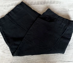 Just My Size Women’s Plus Size Stretch 2 Pocket Black Capris Size 2X - Picture 1 of 13