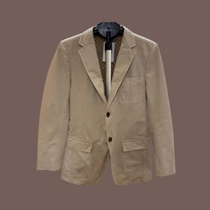 Gucci Men's Beige Cotton Workwear Blazer Jacket Size 48 (AS IS Condition) - Picture 1 of 10