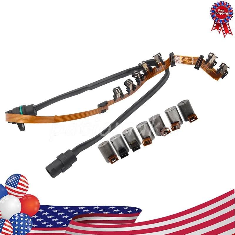 Transmission Master Solenoid Kit Set W/ Wire Harness 01M O1M FOR 95-04 VW JETTA Foto 1 de 4