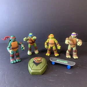 2012 Viacom TMNT Teenage Mutant Ninja Turtles Set of 4 Action Figures 4.5" - Picture 1 of 14
