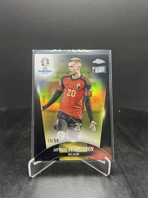 2024 Topps Cromo UEFA Euro Arthur Vermeeren Debut Nacional Color Match 15/99 24 Foto 1 de 2