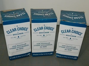 3 Pack Clear Choice CLCH110 Water Filter - LG/Kenmore LT500P 5231JA2002A 46-9890 - Picture 1 of 5