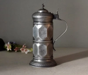 Vintage Huge  Zinc Beer Mug Vintage  Home Decor Beer  Stein Rustic Collector Mug - Picture 1 of 8