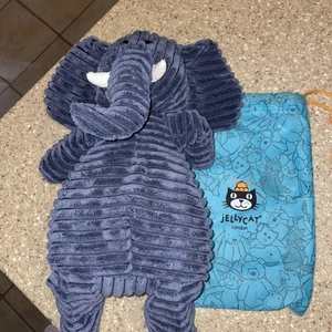 Peluche de 15" Jellycat azul marino pana elefante Lovey - Imagen 1 de 4