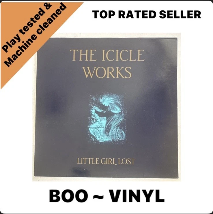 THE ICICLE WORKS - LITTLE GIRL LOST - 12" VINYL RECORD 4 TRACKS EX / EX - Image 1 of 4