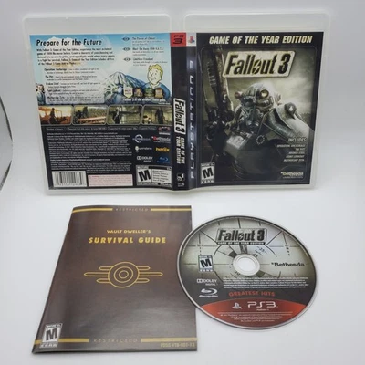 Fallout 3: Game of the Year Edition (PlayStation 3) Excel. Zustand neuwertige Scheibe getestet - Bild 1 von 4