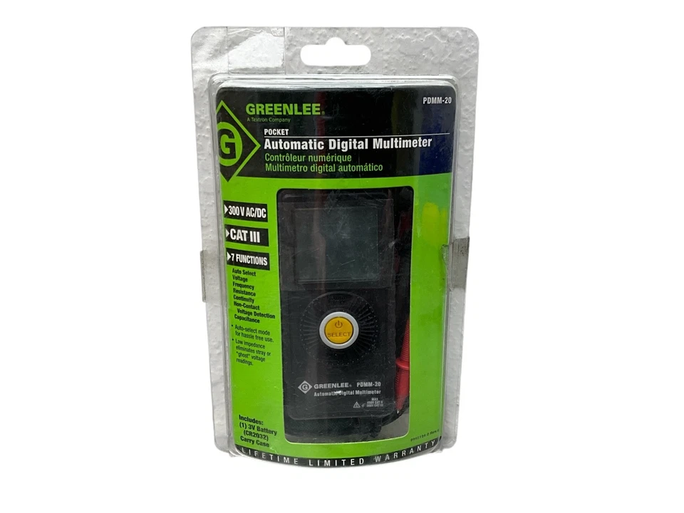 Multímetro digital automático de bolsillo Greenlee PDMM-20 Foto 1 de 3