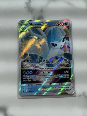 Glaceon VSTAR SWSH197 Holo Black Star Promo Card(Pokémon TCG Sword & Shield) - Image 1 of 4