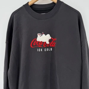 Hollister Coca Cola Ice Cold Polar Bear Graphic Sweatshirt Mens XL Pullover - Picture 1 of 6