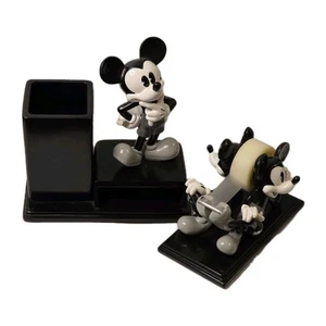 Vtg. Disney Black and White Mickey Mouse Tape Dispenser/Pencil/Post It Holder - Picture 1 of 9