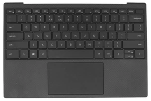 Original US Keyboard w/ Palmrest Upper Case for Dell XPS 13 9300 9310 Black LED - Picture 1 of 2