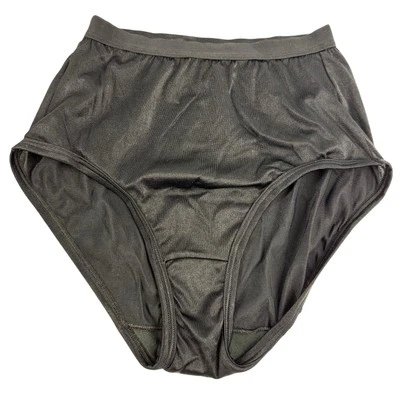 Warner’s Not So Innocent Nudes Panties Sz 5 High Cut Second Skin Satin Nylon - Image 1 of 4