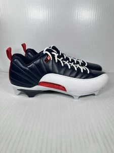 Botines de fútbol talla 12,5 Nike Jordan 12 borde de vapor bajo Howard Bisons FJ6215-416 - Imagen 1 de 8