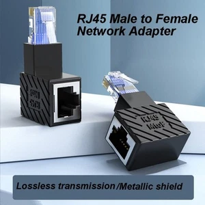 Männlich zu weiblich Ethernet-Kabel verlängerung LAN-Verlängerung adapter - Afbeelding 1 van 16