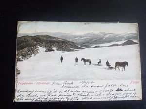 1904 VINTAGE POSTCARD REAL PHOTO POSTED NORGE TO ENGLAND, UNDIVIDED BACK - Picture 1 of 2