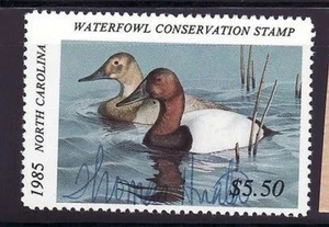 NC3   1985   North Carolina  Artist Signed  State Duck Stamp       DSS - Picture 1 of 1