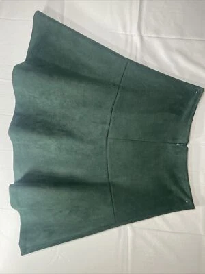 Tommy Hilfiger Mujer Imitación Gamuza Línea A Falda Verde Bosque Talla 2 Foto 1 de 4