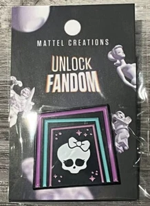 Monster High Skullette Enamel Pin 2024 Mattel SDCC Comic Con Exclusive LE - Picture 1 of 1