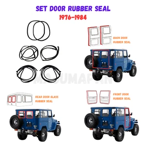 Juego de sellos de goma para ventana de puerta Toyota Land Cruiser FJ40 BJ40 1976-1984 - Imagen 1 de 5