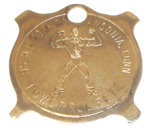 Vintage H.C. Cook Co. Powerful Pete Keychain Tag/Fob Screwdriver Ansonia, Conn. - Picture 1 of 2