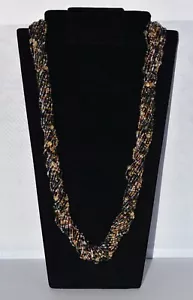 Joan Rivers Beaded Multi-Strand Czech Glass 33" Torsade Long Statement Necklace - Picture 1 of 8