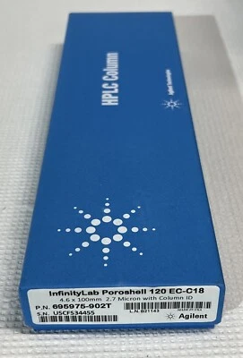 Колонна ВЭЖХ - Agilent InfinityLab Poroshell 120 EC-C18 4,6 x 100 мм, 2,7 мкм НОВАЯ - Изображение 1 из 3