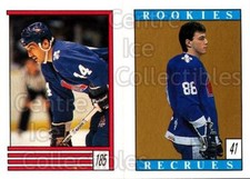 1989-90 O-Pee-Chee Stickers #041-185 Joe Sakic, Mario Marois