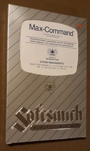 SEALED Max-Command by Softsmith/Rockroy Software for Apple II+,IIe,IIc,IIgs 1982 - Picture 1 of 2