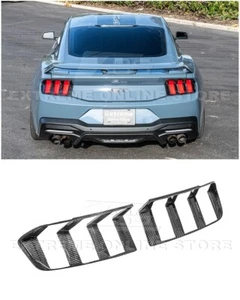 Para Ford Mustang S650 24-Up | Par de cubiertas de bisel de luz trasera de fibra de carbono - Imagen 1 de 19