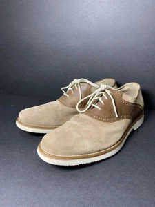 Chaps Suede Leather Two Tone Oxford Dress Shoes Mens - Size 9.5 - Picture 1 of 9