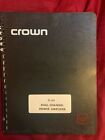 Crown International D-60 Dual-Channel Amplifier Instruction Manual