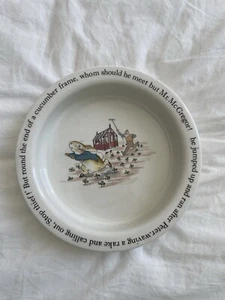 Wedgwood Beatrix Potter Peter Rabbit Brei Suppe Müslischale 6,5" - Stop Thief - Bild 1 von 4
