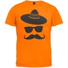 Mustache Sombrero Adult Mens T-Shirt