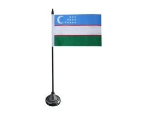 Tischflagge Usbekistan usbekische Tischfahne 10x15cm - Picture 1 of 1