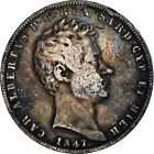 [#848417] Coin, ITALIAN STATES, SARDINIA, Carlo Alberto, 5 Lire, 1847, Genoa, VF
