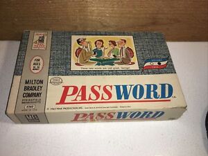 Vintage PASSWORD Game 1962 Volume 2 Milton Bradley