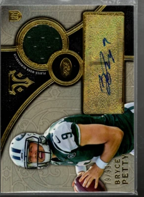 A4154- 2015 Topps Triple Threads Rookie Auto Relics #TTRARBPET Bryce Petty Jsy99 - Image 1 of 2
